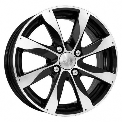 K&K Джемини 6x15 4*108 ET50 DIA63.3 Алмаз черный Литой