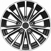 Khomen KHW 1611 6.5x16 5*110 ET45 DIA67.1 Black Литой