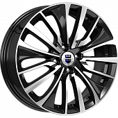 K&K Flanker 6.5x17 4*100 ET43 DIA60.1 Алмаз черный Литой