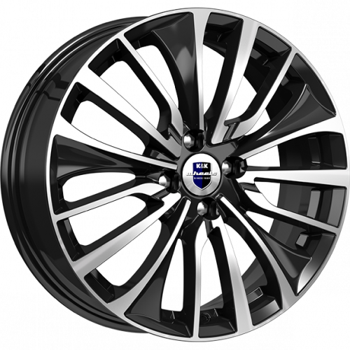 K&K Flanker 6.5x17 4*100 ET43 DIA60.1 Алмаз черный Литой