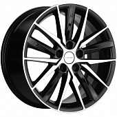 Khomen KHW 1807 8x18 5*108 ET46 DIA63.3 Black Литой
