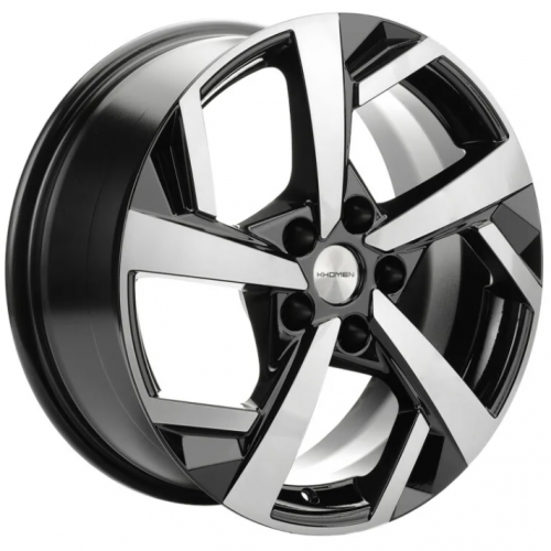 Khomen KHW 1712 7x17 5*112 ET43 DIA57.1 Black-FP Литой